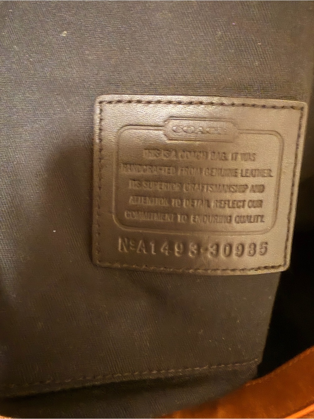 Coach Large Borough Edge Paint Leather Carryall Bag - A1493-30985 - Picture 6 of 10